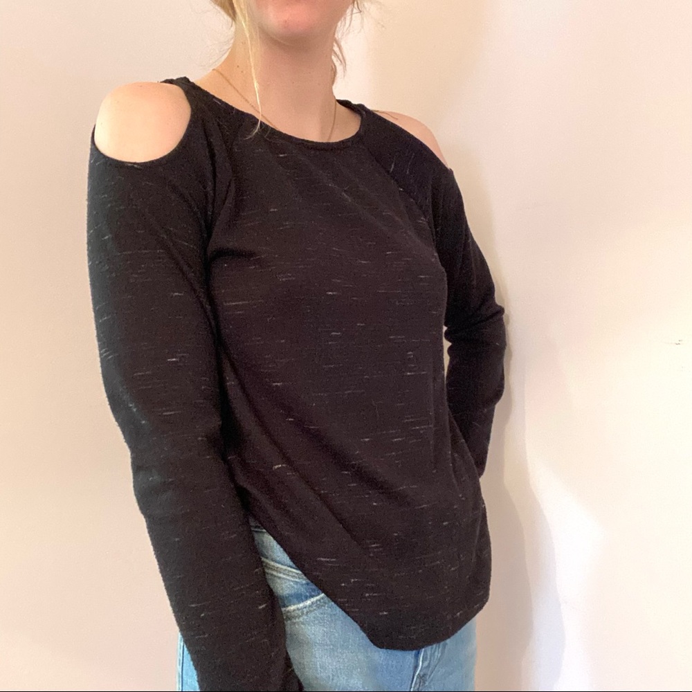 Black Long Sleeve with Shoulder Cut Outs 14